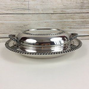 VTG MSC Superfine EPC Silver-plated Oval Covered Serving Dish w/ Lid #6511